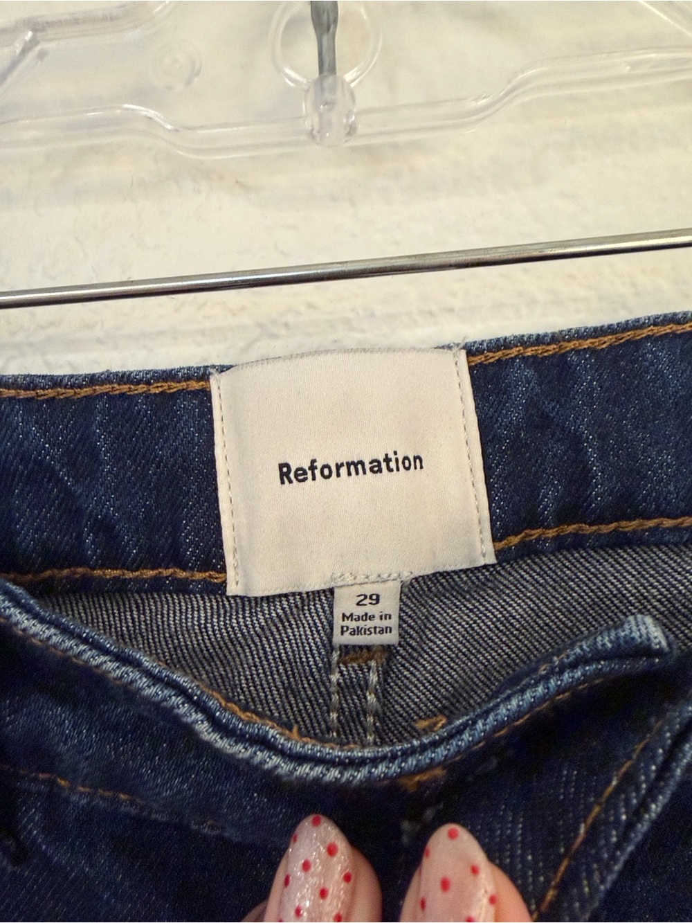 Reformation Jax Stretch High Rise Straight Jeans - Picture 5 of 9